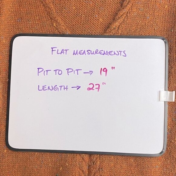 Women’s Ochre Soft Knit V Neck Sweater L - Picture 6 of 10